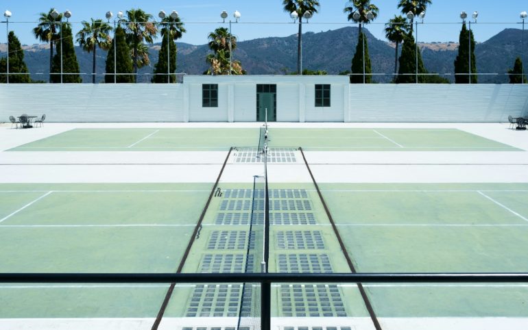 tennis court 3D illustration